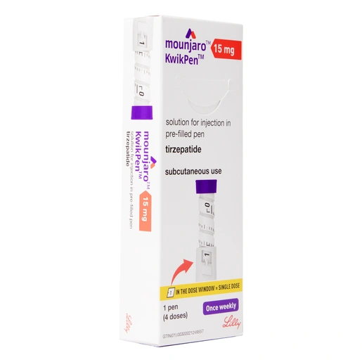 Boîte de Mounjaro KwikPen 15 mg